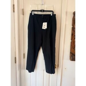 Theory Taper‎ Crop Black New Tailor 2 Trousers Pants Women's Size Large